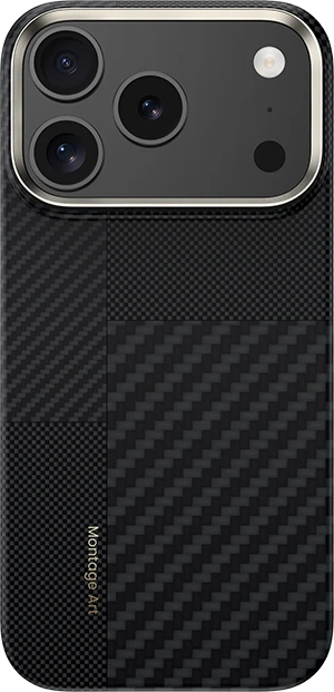 Benks Dėklas Montage Magnetic Armor Air Kevlar Metal Frame 600D+1500D (MB69) skirtas Apple iPhone 17 Pro juodos spalvos