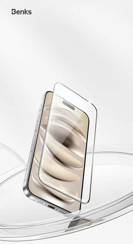 „Benks GlassWarrior“ ekrano apsauga „Apple iPhone 16 Pro“ (pakuota internetu)