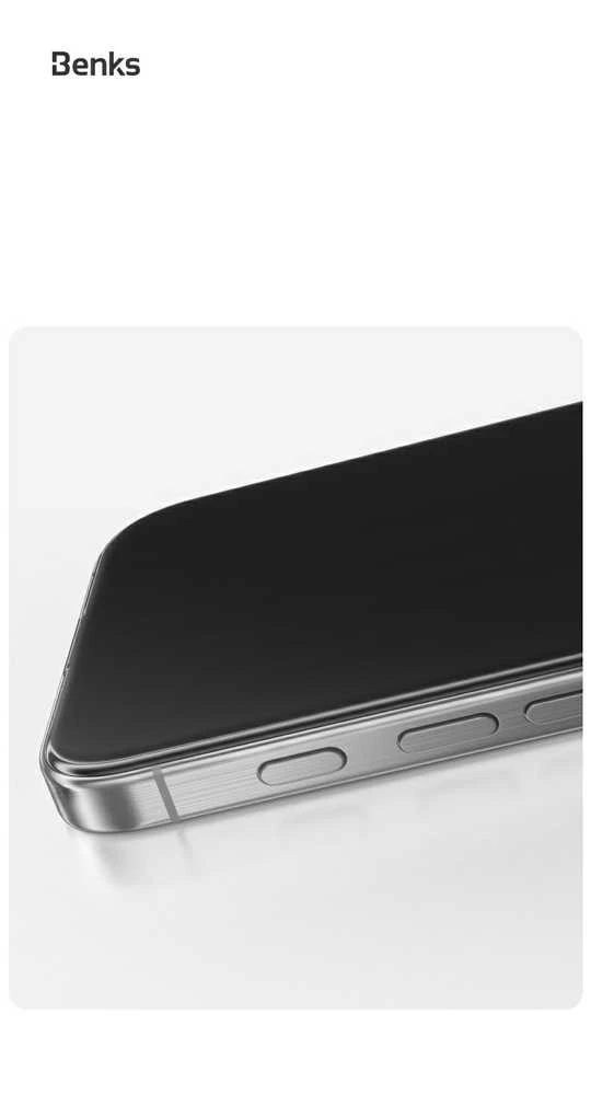 „Benks GlassWarrior“ ekrano apsauga „Apple iPhone 16 Pro“ (pakuota internetu)
