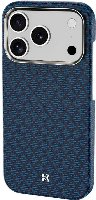 Benks Magnetic Armor Air Armor Grid Kevlar dėklas Metal Frame 600D (0070) skirtas Apple iPhone 17 Pro Max mėlynas