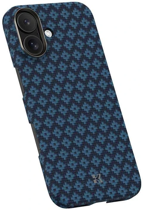 Benks Magnetic Armor Air Armor Grid Kevlar dėklas Metal Frame 600D (0067) skirtas Apple iPhone 17 mėlynas