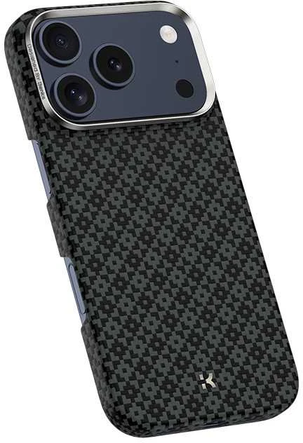 Benks Magnetic Armor Air Armor Grid Kevlar dėklas Metal Frame 600D (B069) skirtas Apple iPhone 17 Pro juodas