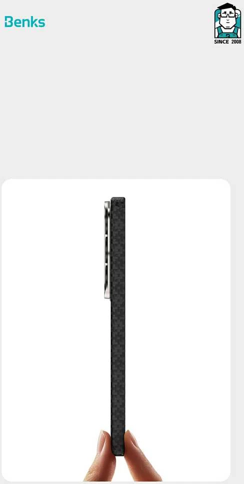 Benks Magnetic Armor Air Armor Grid Kevlar dėklas Metal Frame 600D (E049) skirtas Samsung Galaxy S26 Plus juodas