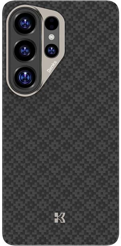 Benks Magnetic Armor Air Armor Grid Kevlar dėklas Metal Frame 600D (E050) skirtas Samsung Galaxy S26 Ultra juodas