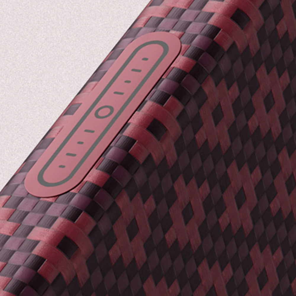 Benks Magnetic Armor Air Armor Grid Kevlar metalinis rėmelis 600D (C.K.FL.AP.JX.0073) dėklas, skirtas iPhone 18 Pro Max/17 Pro Max, bordo spalvos
