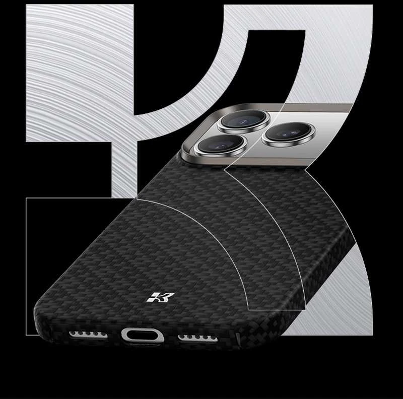 Benks Magnetic Armor Air Armor Grid Kevlar dėklas Metal Frame 600D (B068), skirtas Apple iPhone 17 Air, juodos spalvos