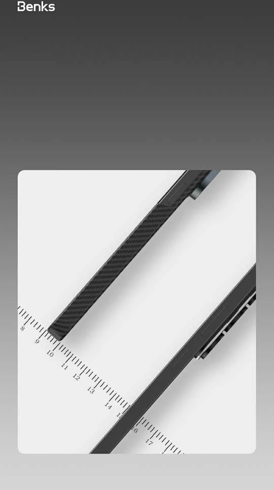 Benks Magnetic Armor Air Kevlar dėklas Metal Frame 600D (J048) skirtas Samsung Galaxy S26 juodas