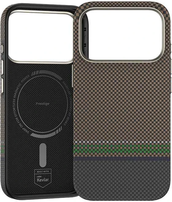 Benks Magnetic Armor Pro Prestige Kevlar 600D dėklas (Y070) skirtas iPhone 17 Pro Max (Camera Control Button)