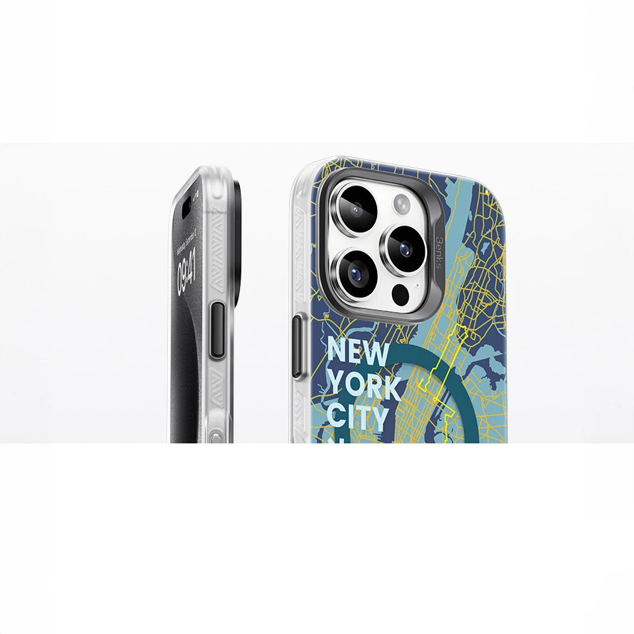 Benks Magnetic City New York dėklas skirtas Apple iPhone 16 Plus