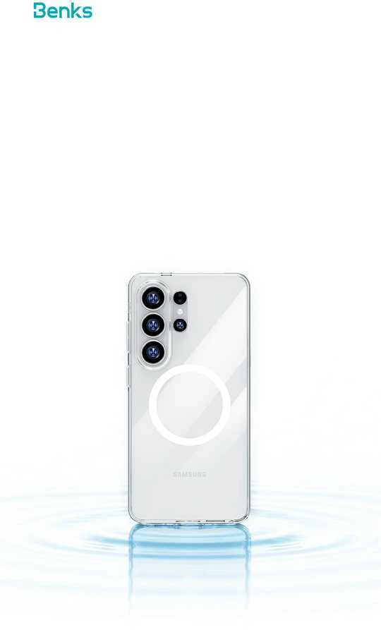 Benks Magnetic Crystal dėklas (A050) skirtas Samsung Galaxy S26 Ultra transparent