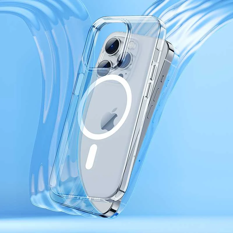 Benks Magnetic Crystal dėklas iPhone 15 Plus skaidrus