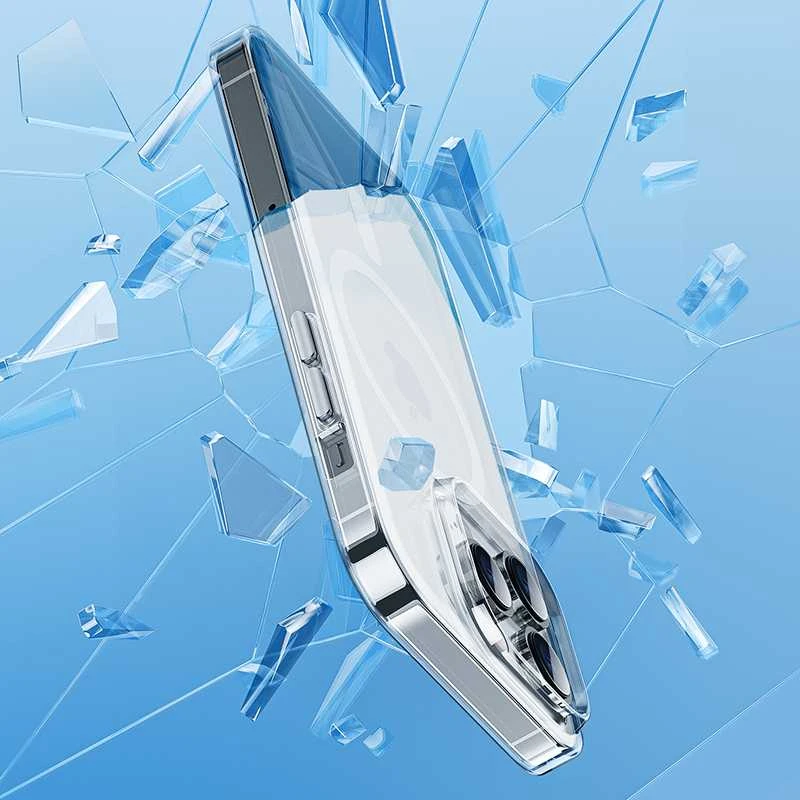 Benks Magnetic Crystal dėklas iPhone 15 Plus skaidrus