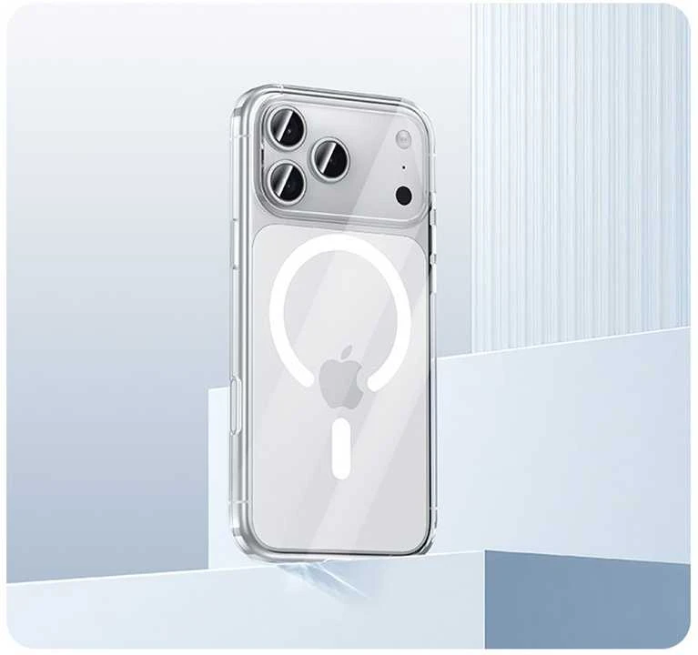 Benks Magnetic Crystal dėklas skirtas Apple iPhone 17 Pro transparent (Camera Control Button)