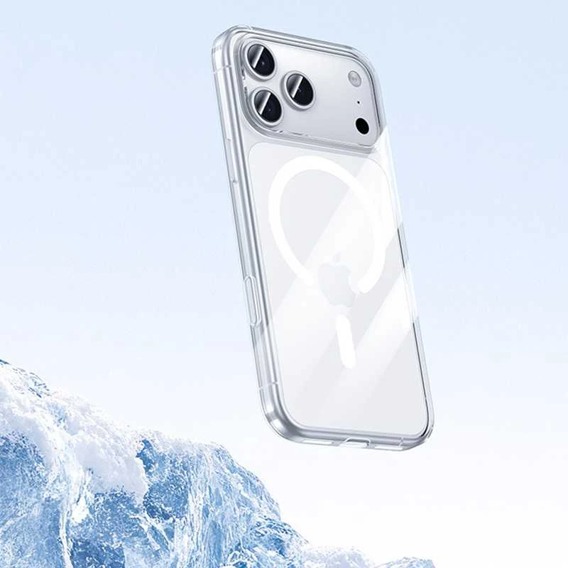 Benks Magnetic Crystal dėklas skirtas Apple iPhone 17 Pro transparent (Camera Control Button)
