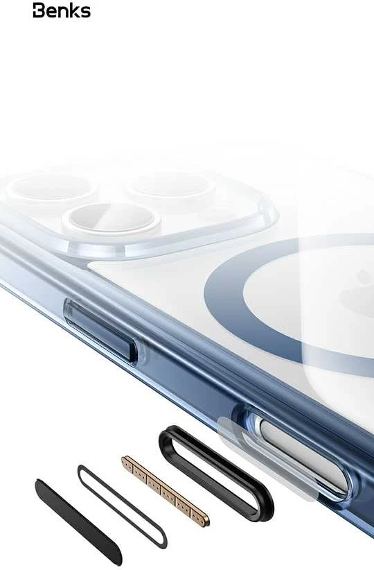 Benks Magnetic Lucent Pro dėklas skirtas Apple iPhone 16 Pro žalios spalvos