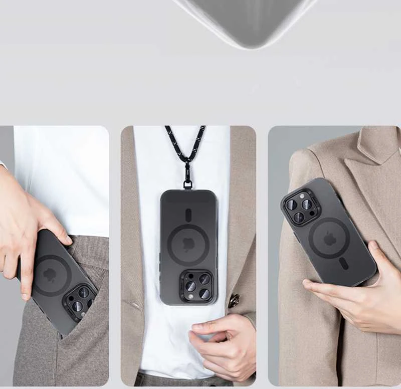Benks Magnetic Lucid Armor dėklas (B065) skirtas iPhone 16 Pro juodas (Camera Control Button)