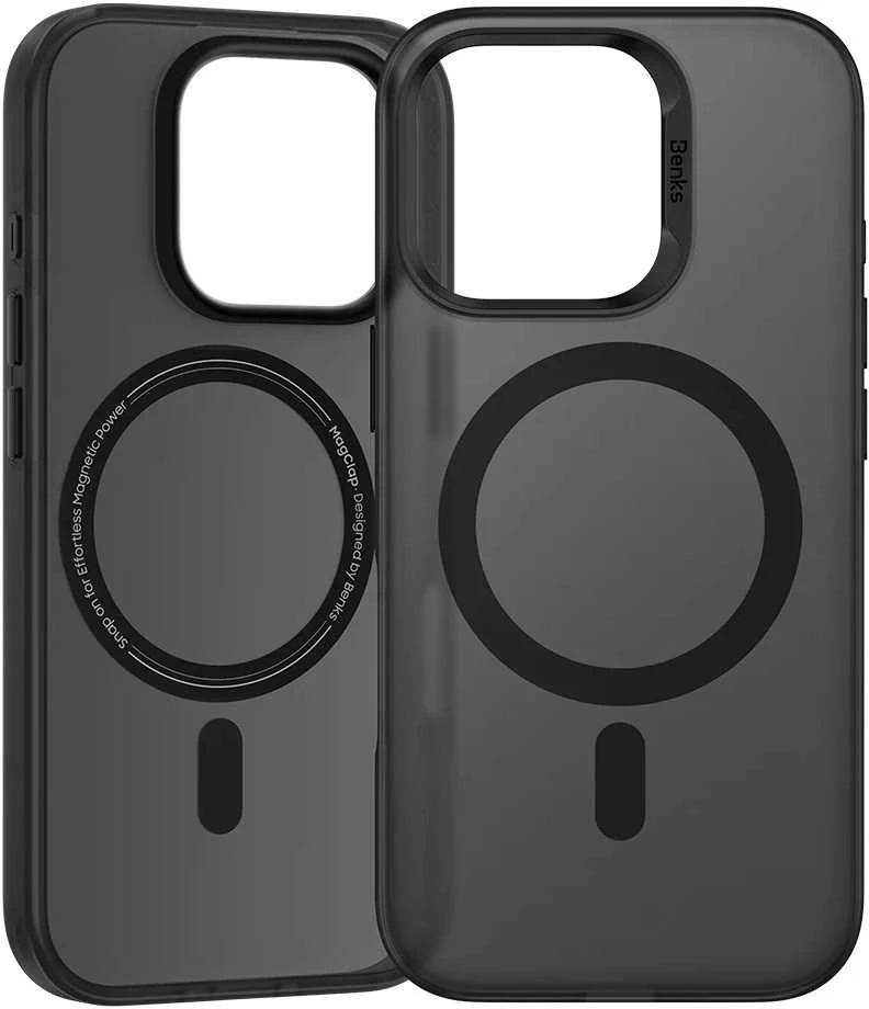 Benks Magnetic Lucid Armor dėklas (B065) skirtas iPhone 16 Pro juodas (Camera Control Button)
