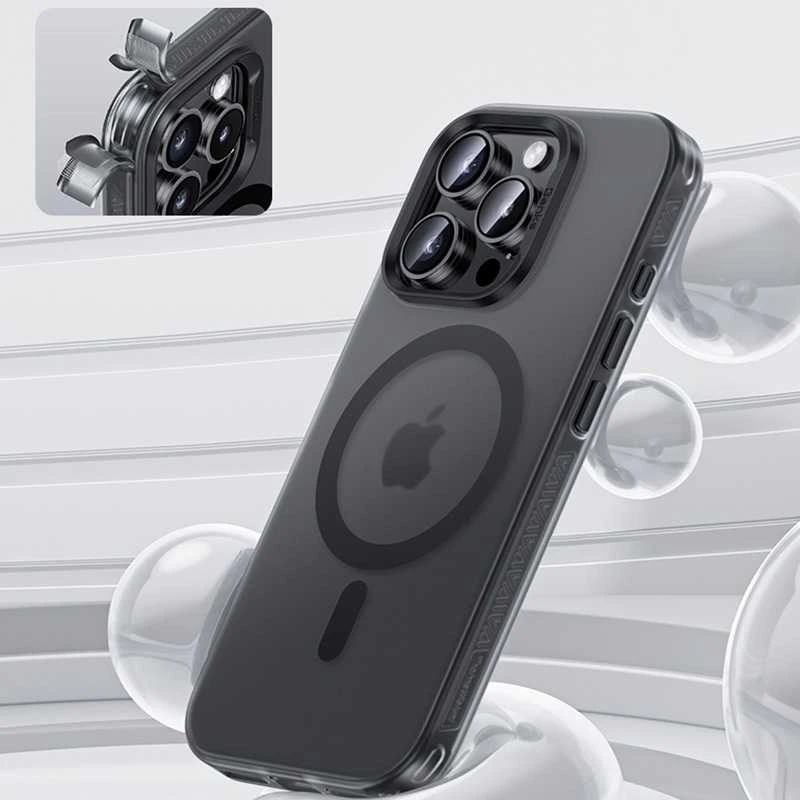 Benks Magnetic Lucid Armor dėklas (B065) skirtas iPhone 16 Pro juodas (Camera Control Button)