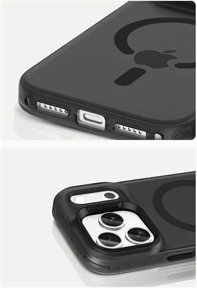 Benks Magnetic Lucid Armor dėklas (K070) skirtas Apple iPhone 17 Pro Max juodos spalvos (Camera Control Button)