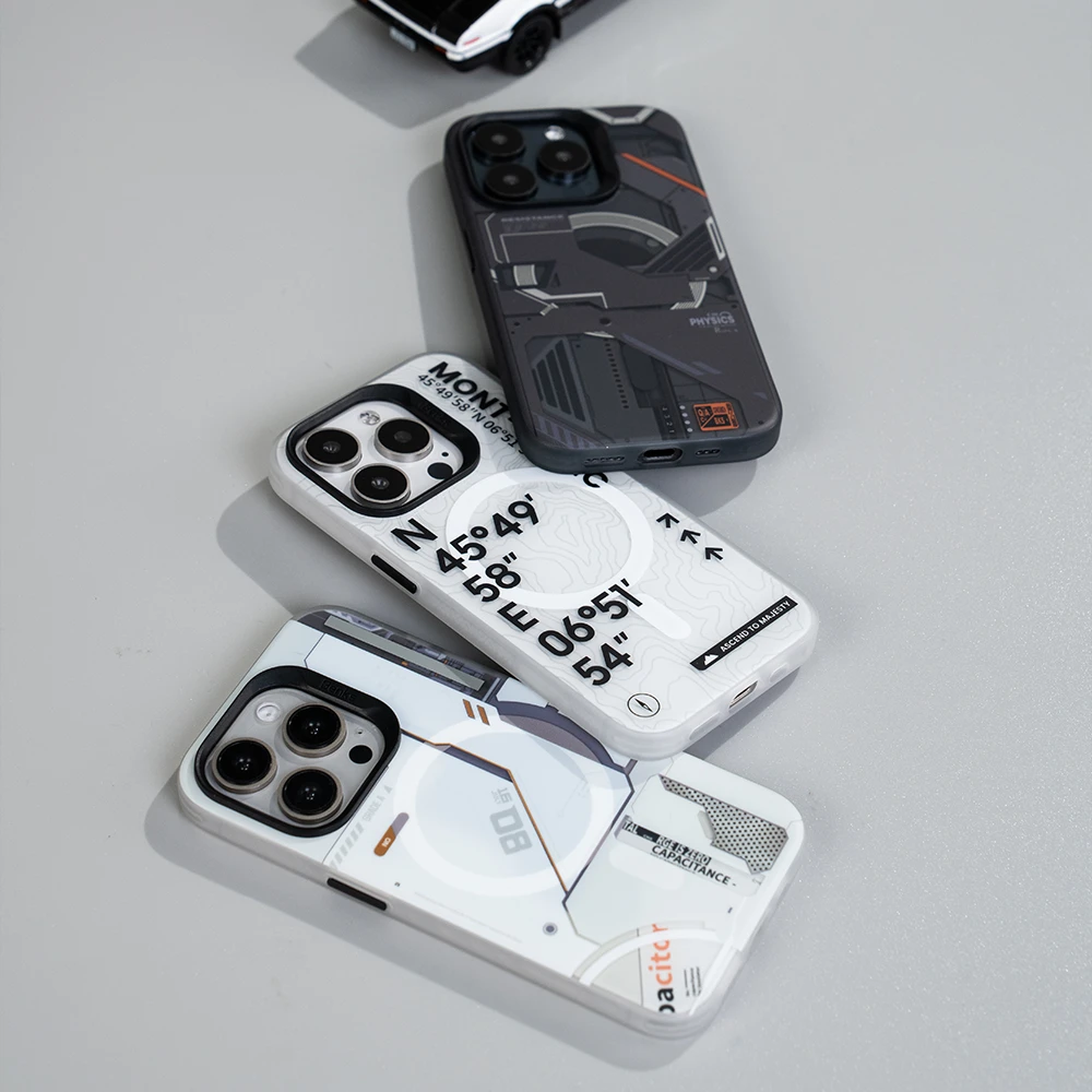 Benks Magnetic Mecha Series dėklas skirtas Apple iPhone 16 Plus juodos spalvos