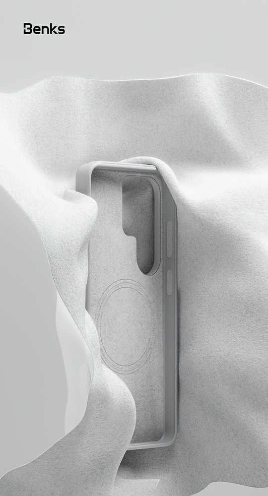 Benks Magnetic Vita Pro Silicone dėklas (A049) skirtas Samsung Galaxy S26 Plus juodas