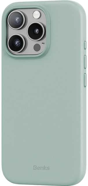 Benks Magnetic Vita Pro silikoninis dėklas skirtas Apple iPhone 16 Pro Max žalios spalvos