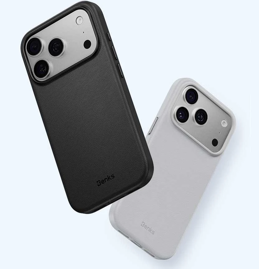 Benks Magnetic Vita Pro Silikoninis dėklas (A070) skirtas Apple iPhone 17 Pro Max oranžinės spalvos (Camera Control Button)