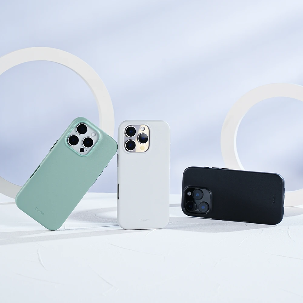 Benks Magnetic Vita Pro Silicone dėklas skirtas Apple iPhone 16 Plus juodos spalvos