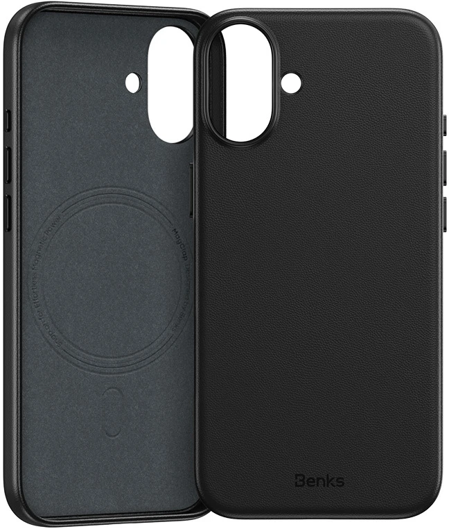 Benks Magnetic Vita Pro Silicone dėklas skirtas Apple iPhone 16 Plus juodos spalvos