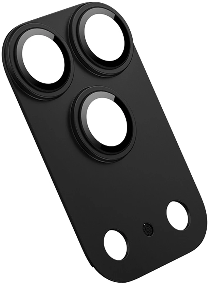 Benks OmniWarrior metalinis integruotas objektyvo apsauginis stikliukas (C.M.SX.AP.BK.R070), skirtas iPhone 18 Pro (AR/juodas)