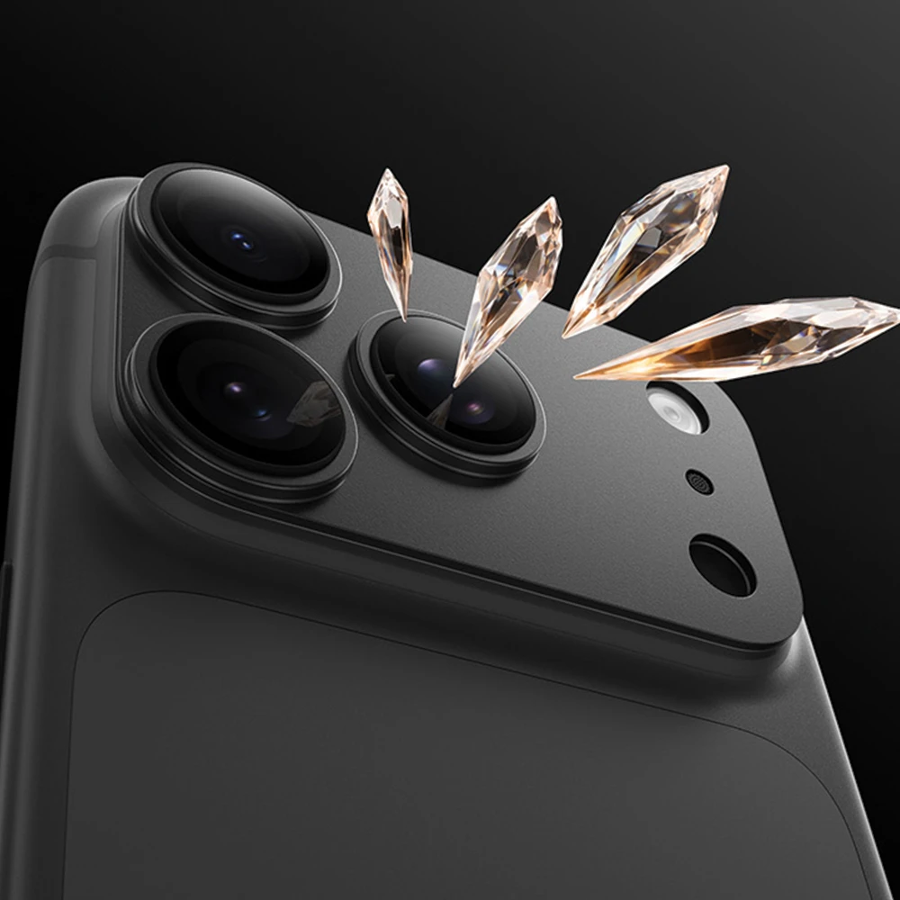 Benks OmniWarrior metalinis integruotas objektyvo apsauginis stikliukas (C.M.SX.AP.BK.R070), skirtas iPhone 18 Pro (AR/juodas)