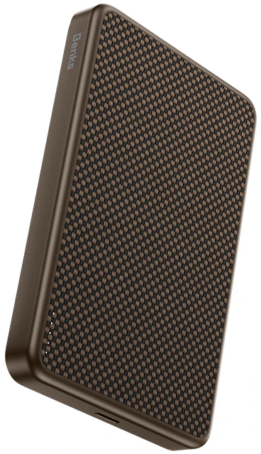 „Benks“ 10000mAh MP17 „Armor Tint Gold“ – C tipo, magnetinis, su indukciniu įkrovimu