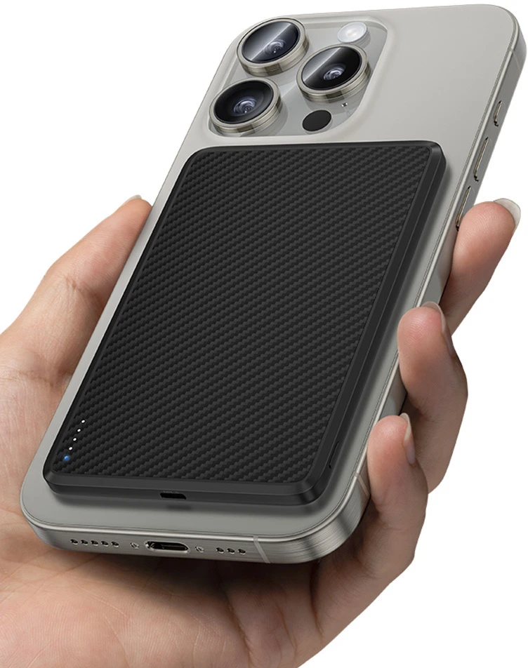 Oem Benks Power bank 5000mAh MP15 ArmorGo – Type C – magnetic with induction charging juodas
