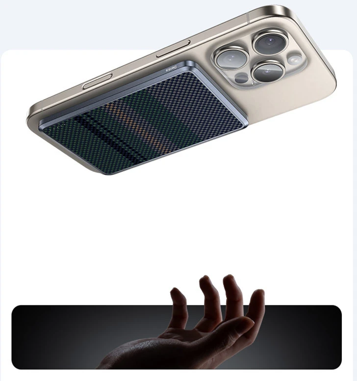 „Benks“ 5000mAh MP15 išorinė baterija „ArmorGo Aurora Light“, C tipo, magnetinė su indukciniu įkrovimu