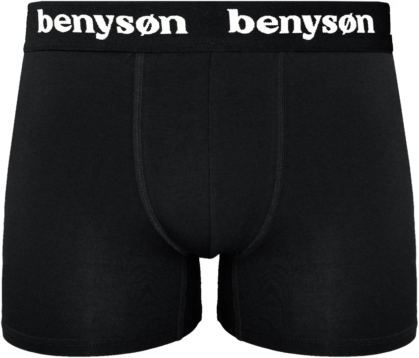 BENYSON bambuko viskozės trumpikės-šortukai vyrams, 3 vnt., žalia, juoda, mėlyna, L