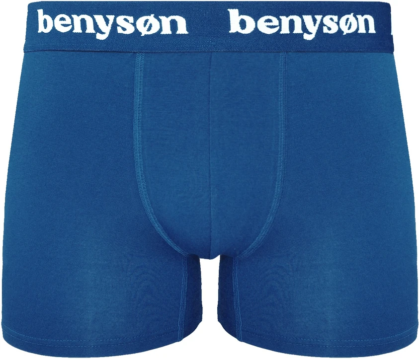 BENYSON bambuko viskozės trumpikės-šortukai vyrams, 3 vnt., žalia, juoda, mėlyna, L