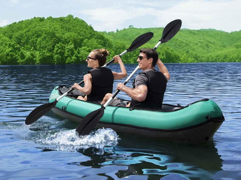 Bestway 2 asmenų kayak Ventura Elite X2 pripučiama valtis Hydro Force irklas 65052