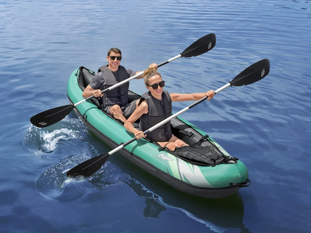 Bestway 2 asmenų kayak Ventura Elite X2 pripučiama valtis Hydro Force irklas 65052
