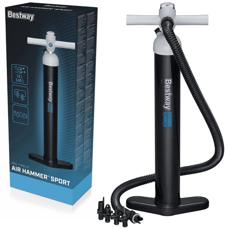 Bestway aukšto slėgio rankinis siurblys, dviejų krypčių manometras 62227