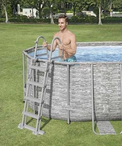 Bestway Flowclear Baseino kopetėlės, 122cm, 4 laipteliai
