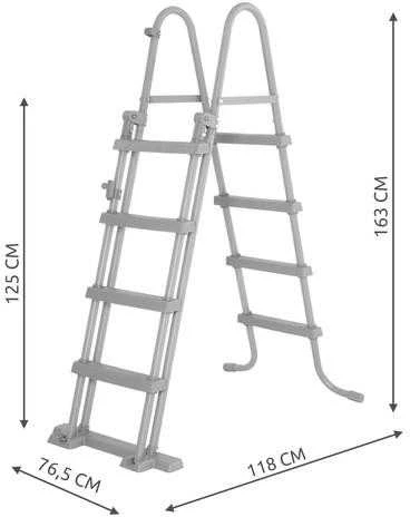 Bestway Flowclear Baseino kopetėlės, 122cm, 4 laipteliai