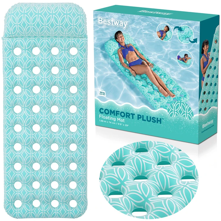 Bestway „Comfort Plush“ paplūdimio čiužinys su spalvos keitimo efektu, 198 x 74 cm, 43550