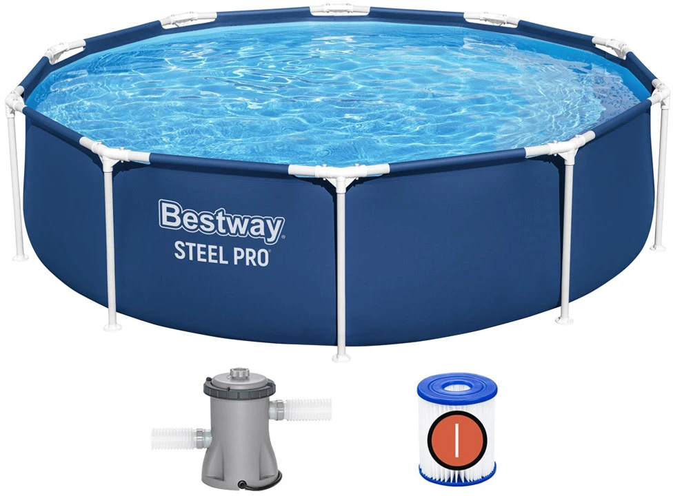 Karkasinis baseinas su siurbliu Bestway Steel Pro  56679 305x76cm