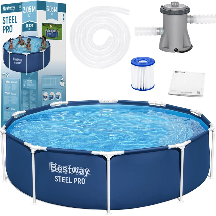 Karkasinis baseinas su siurbliu Bestway Steel Pro  56679 305x76cm