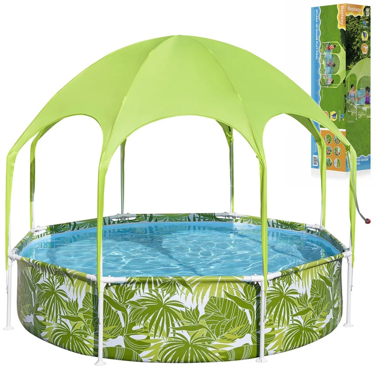 Sodo baseinas vaikams Bestway, 244 x 51 cm, žalias