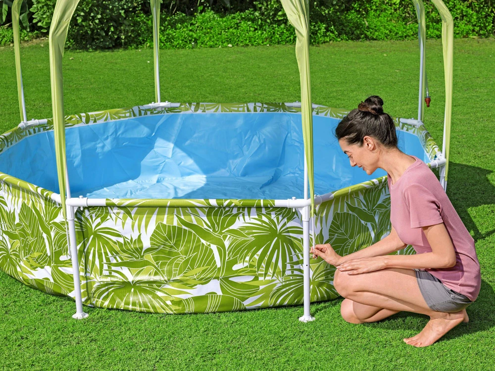 Sodo baseinas vaikams Bestway, 244 x 51 cm, žalias