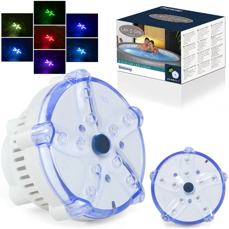Objektyvas Šviestuvas masažiniams baseinui Bestway Lay-Z-Spa LED, 7 spalvų