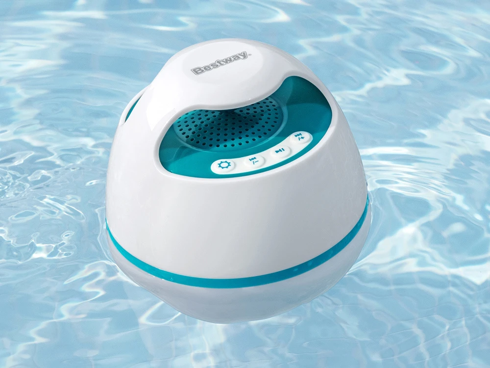 Bestway plaukiojantis MusicWave™ garsiakalbis su Bluetooth ir 58700 LED lempute