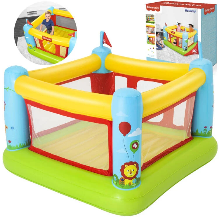 BESTWAY Fisher-Price pripučiamas batutas, 1.75m x 1.73m x 1.35m, 93553
