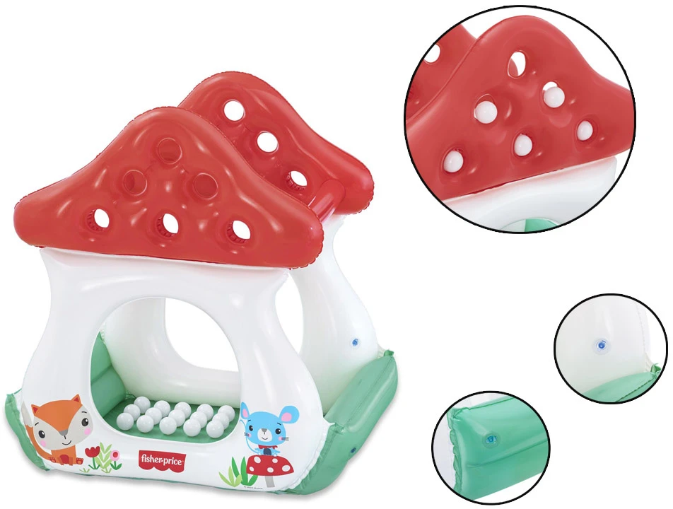 Bestway Inflatable pool with balls MUSHROOM MUCHOMOREK Fisher Price 93570